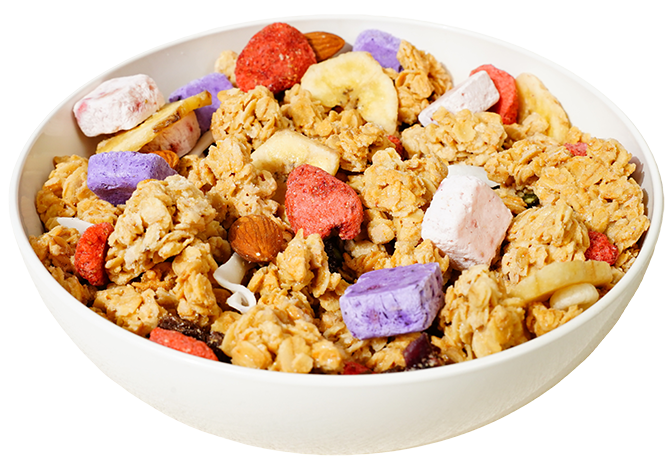 Yogurt & Strawberry Crunchy Oat Clusters