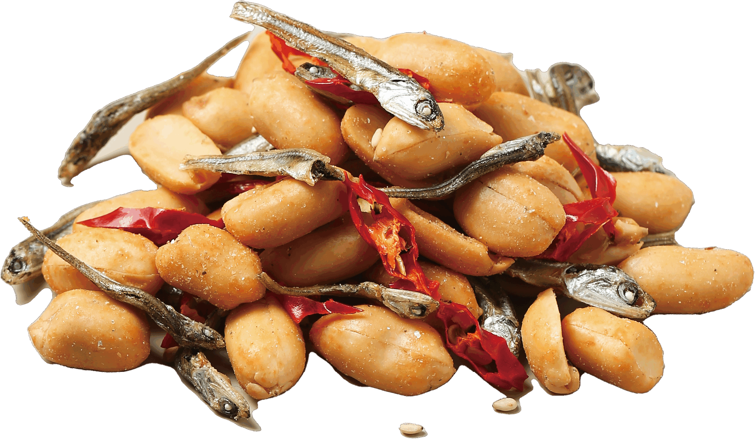 Spicy Peanuts with Dried Anchovies