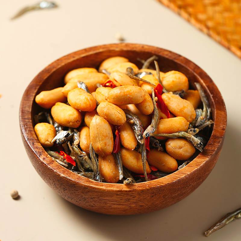 Spicy Peanuts with Dried Anchovies