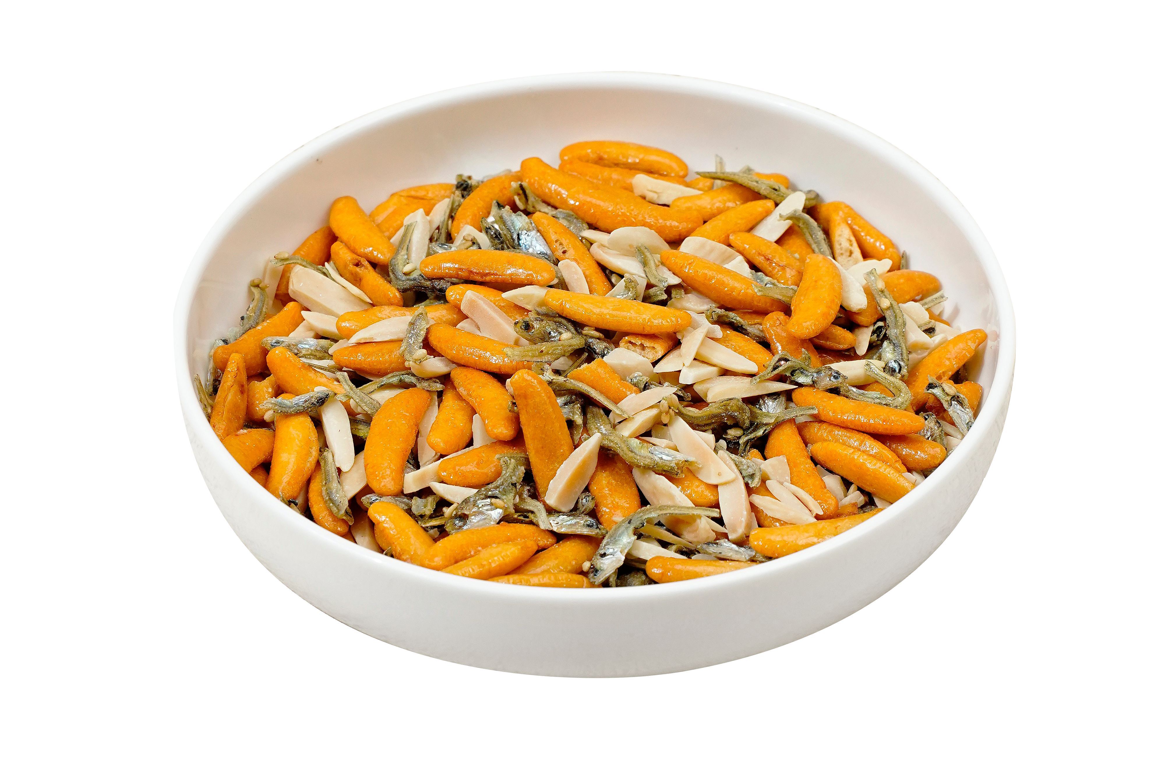 Almond & Rice Crunch with Anchovy