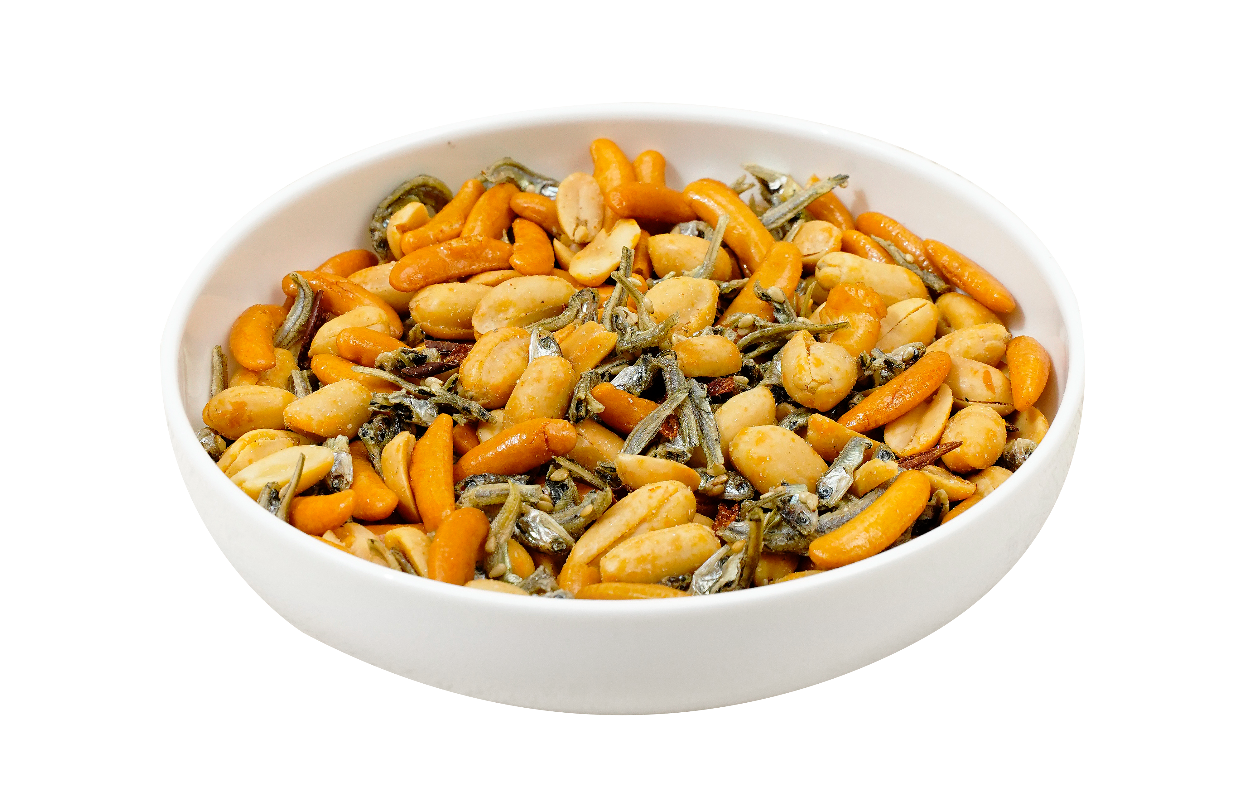 Spicy Peanut & Rice Crunch with Anchovy